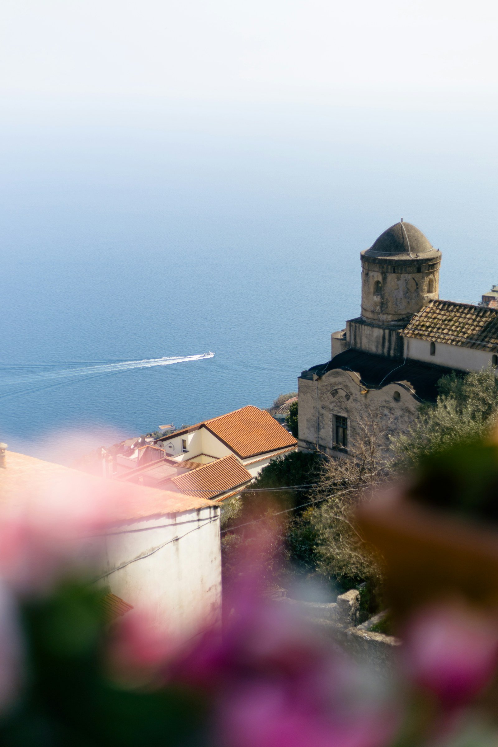 View toward the sea from Ravello on the Amalfi Coast