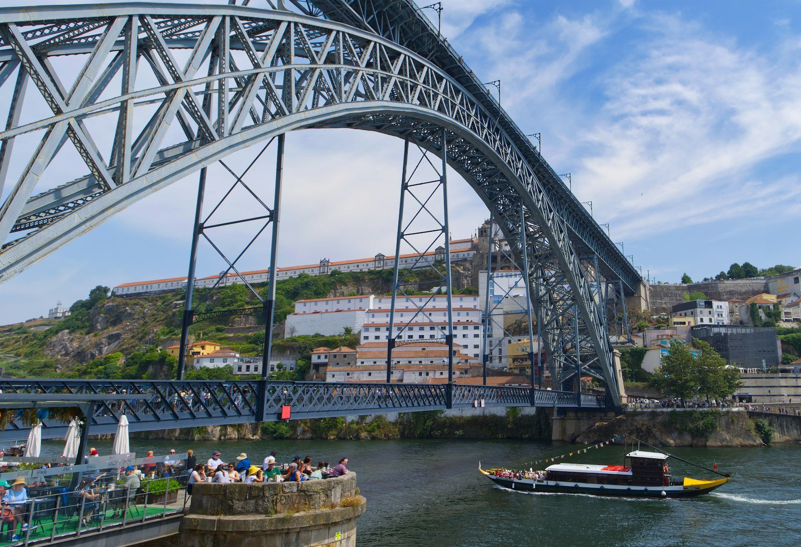Dom Luis I Bridge across the Douro River in Porto